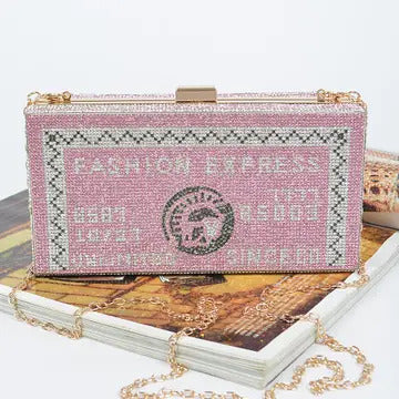 Rhinestone Fashion Express Long Clutch
