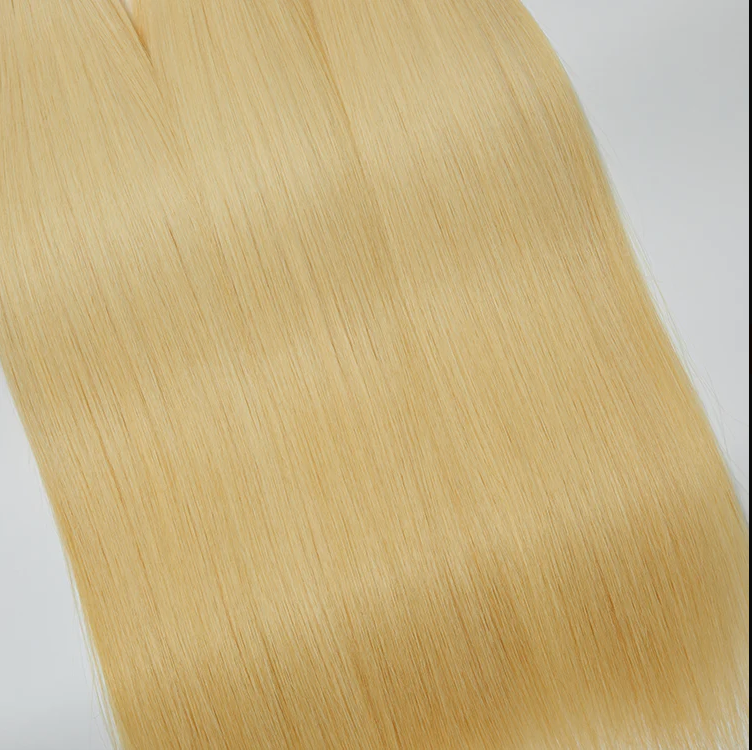 12-30 Inch 12A Raw Hair #613 Lightest Blonde Straight