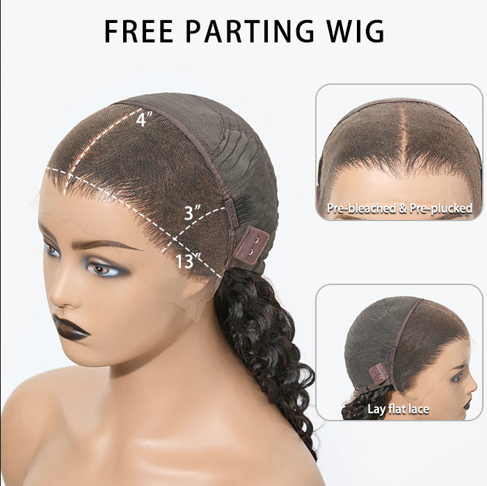 Polished Perfection | 180% Density HD 13x4 Full Frontal Lace Wig Deep Wave