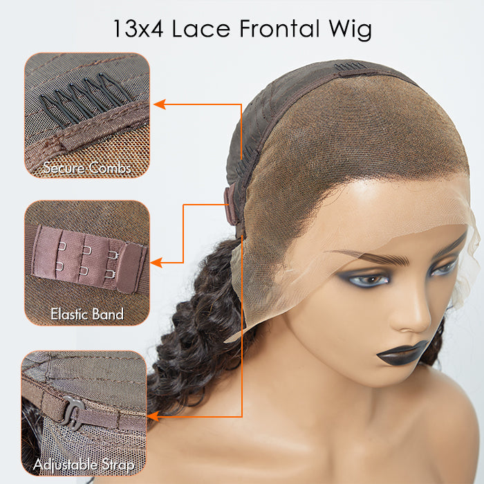 Royal Radiance | 200% Density 13x4 Full Frontal Lace Wig Deep Wave