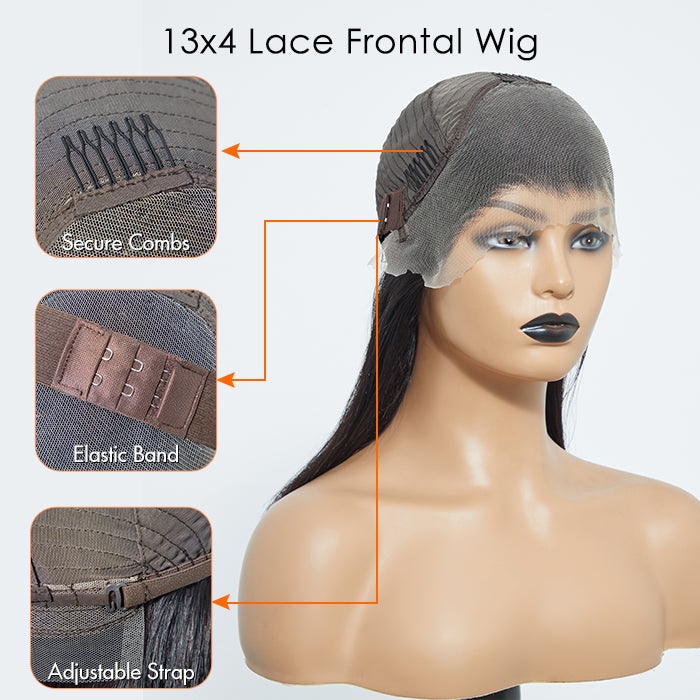 Eternal Shine | Pre-Plucked 13x4 Lace Front Straight Bob Wig 150% Density