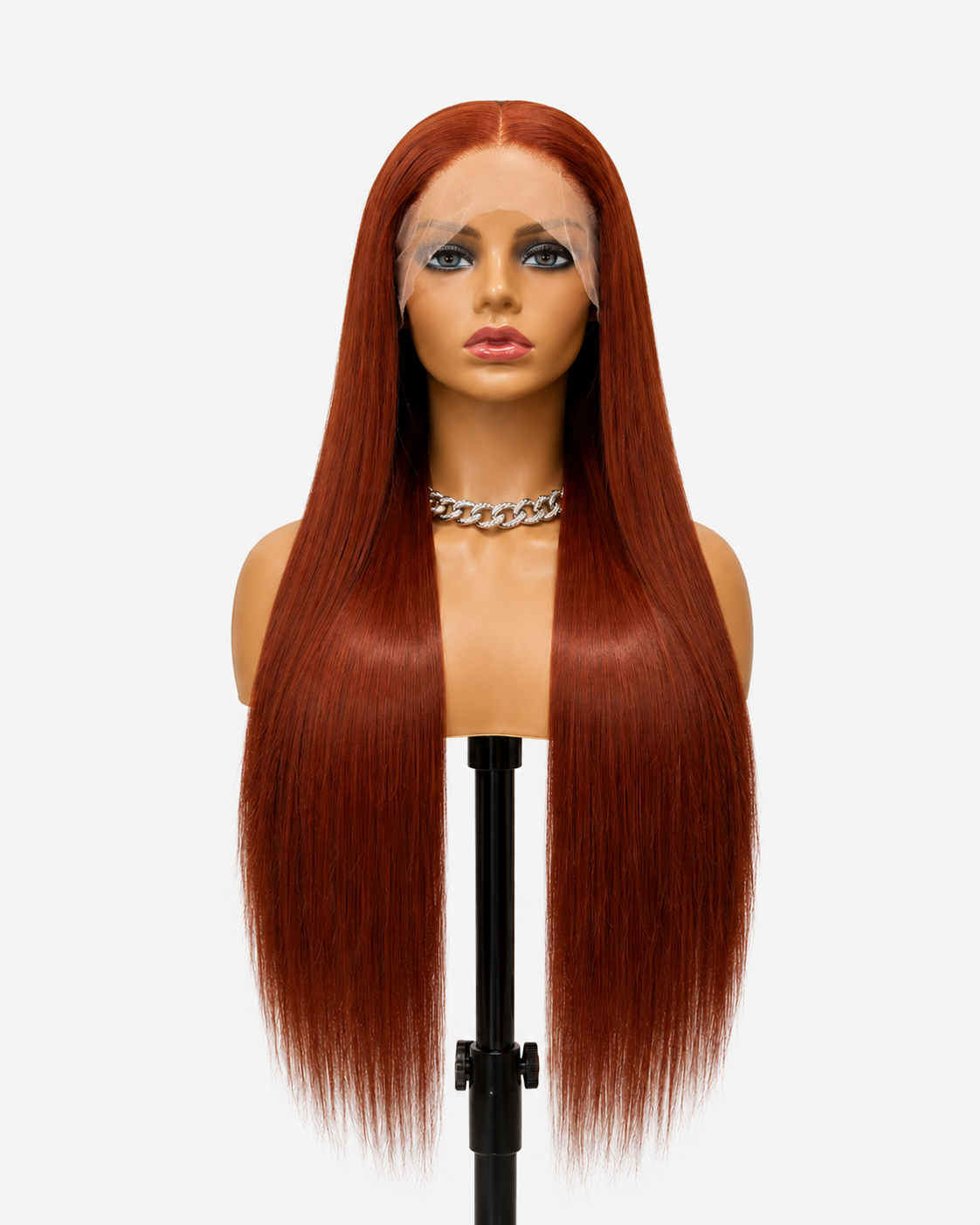 Autumn | Long Straight Copper Auburn Lace Front Wig