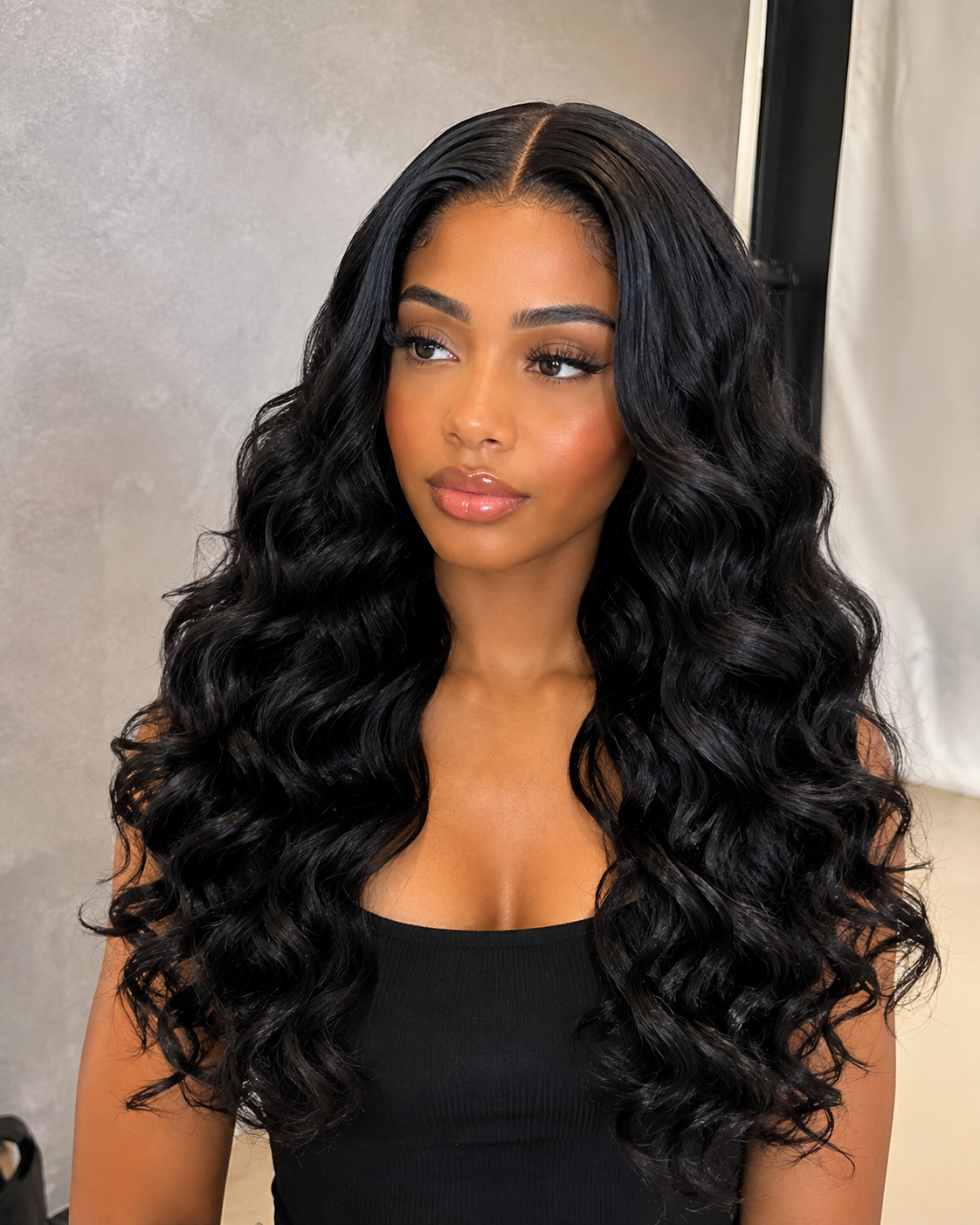 Midnight Glam | 24" Long Body Wave Lace Front Wig