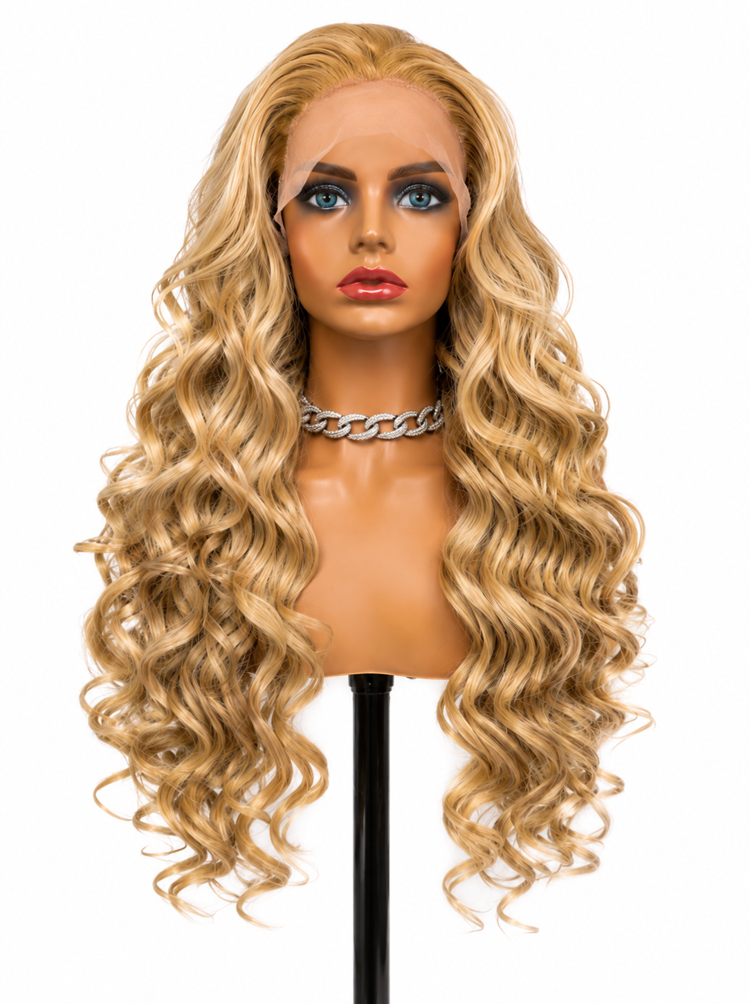 Camilla | 26" Golden Blonde Wave Lace Front Wig