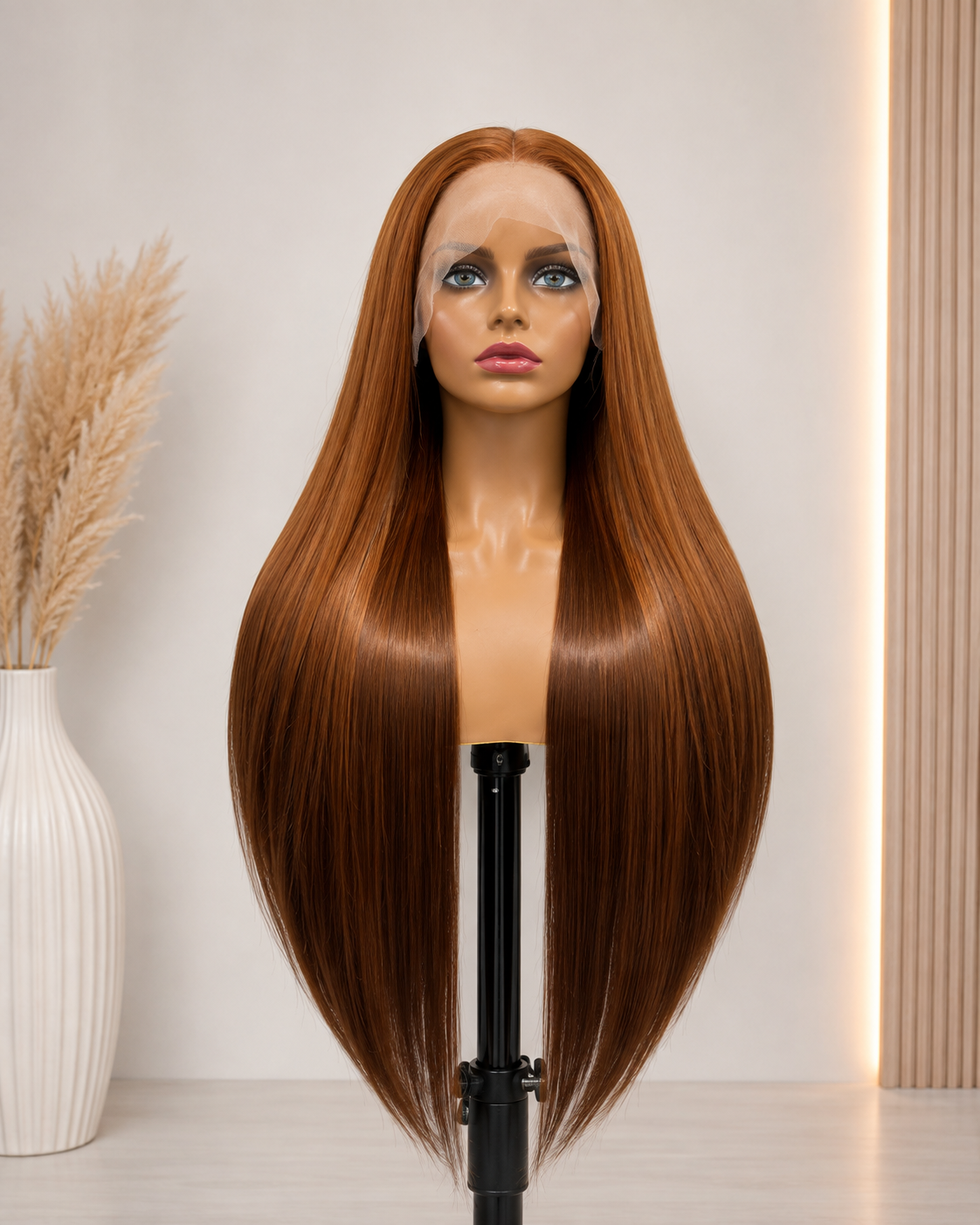 Emberlyn | Long Straight Auburn Lace Front Wig