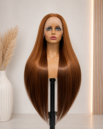 Emberlyn | Long Straight Auburn Lace Front Wig