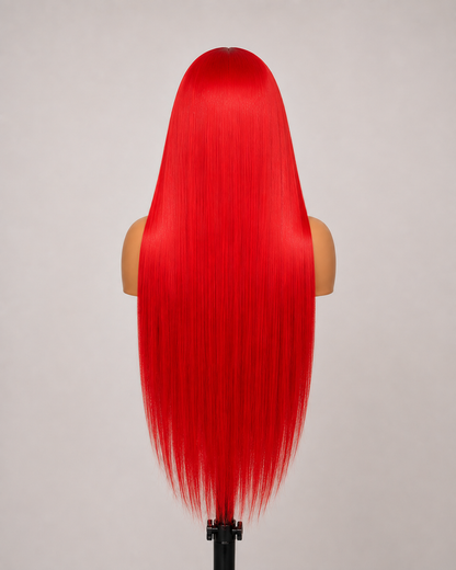 Scarlet | Long Straight Crimson Red Lace Front Wig