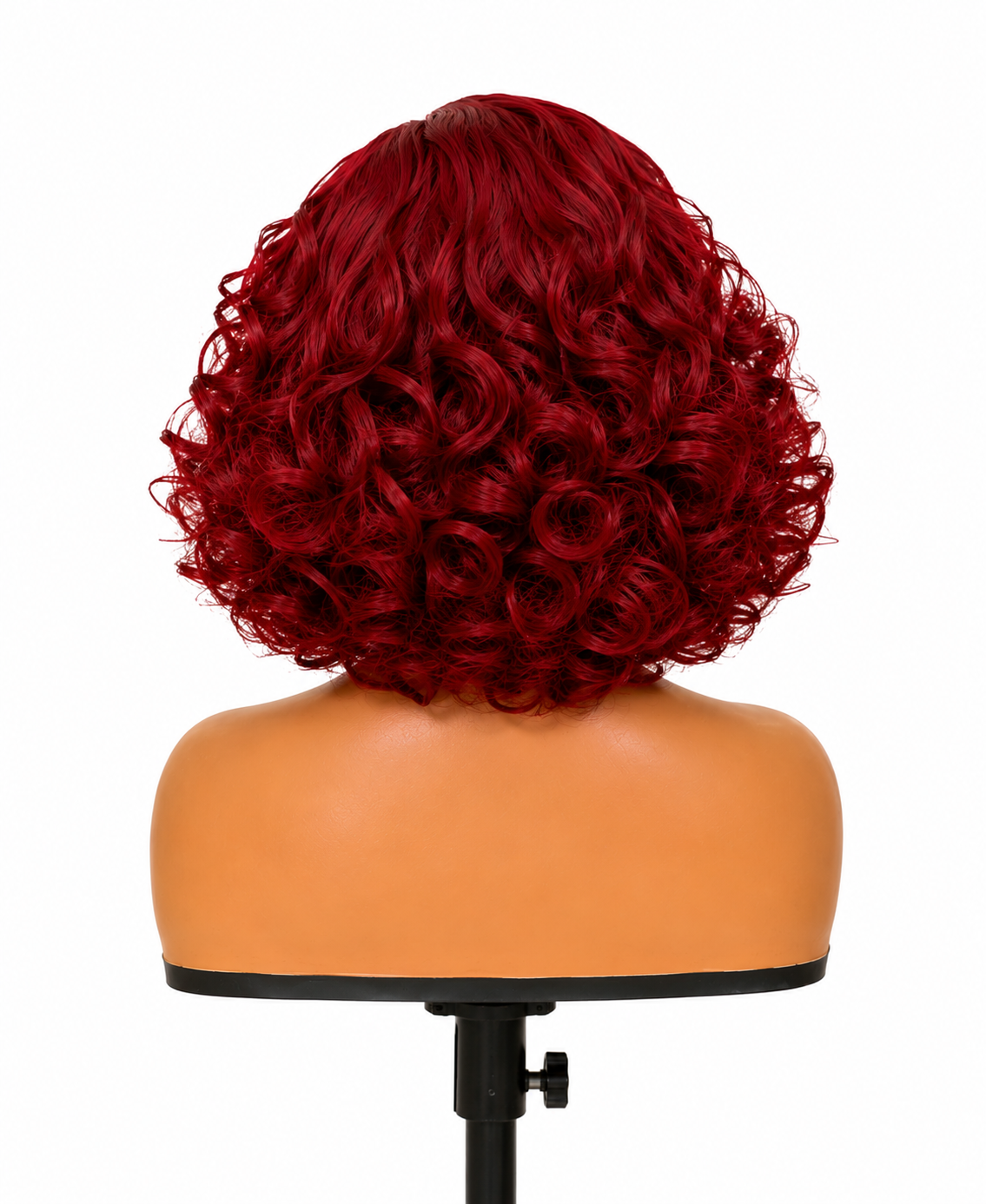 Camille | 12" Burgundy Curly Bob Lace Front Wig