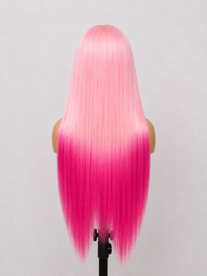 Pink Paradise | 30" Long Straight Lace Front Wig