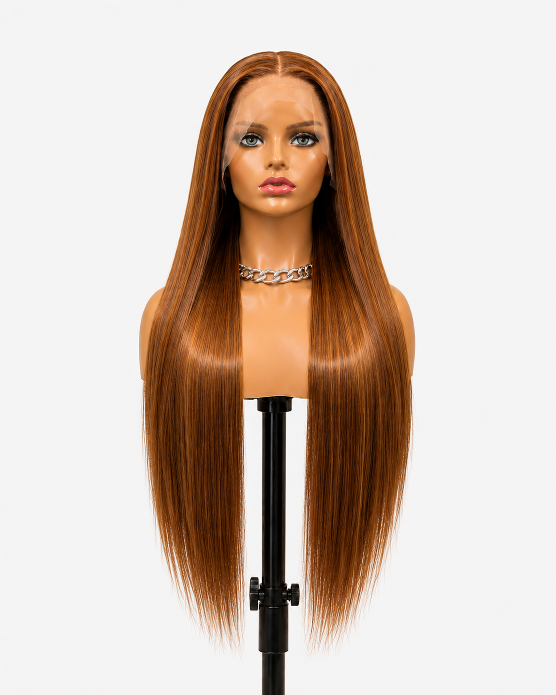 Harmony | Long Straight Cinnamon Brown Lace Front Wig