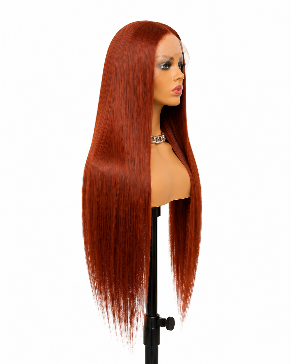 Autumn | Long Straight Copper Auburn Lace Front Wig