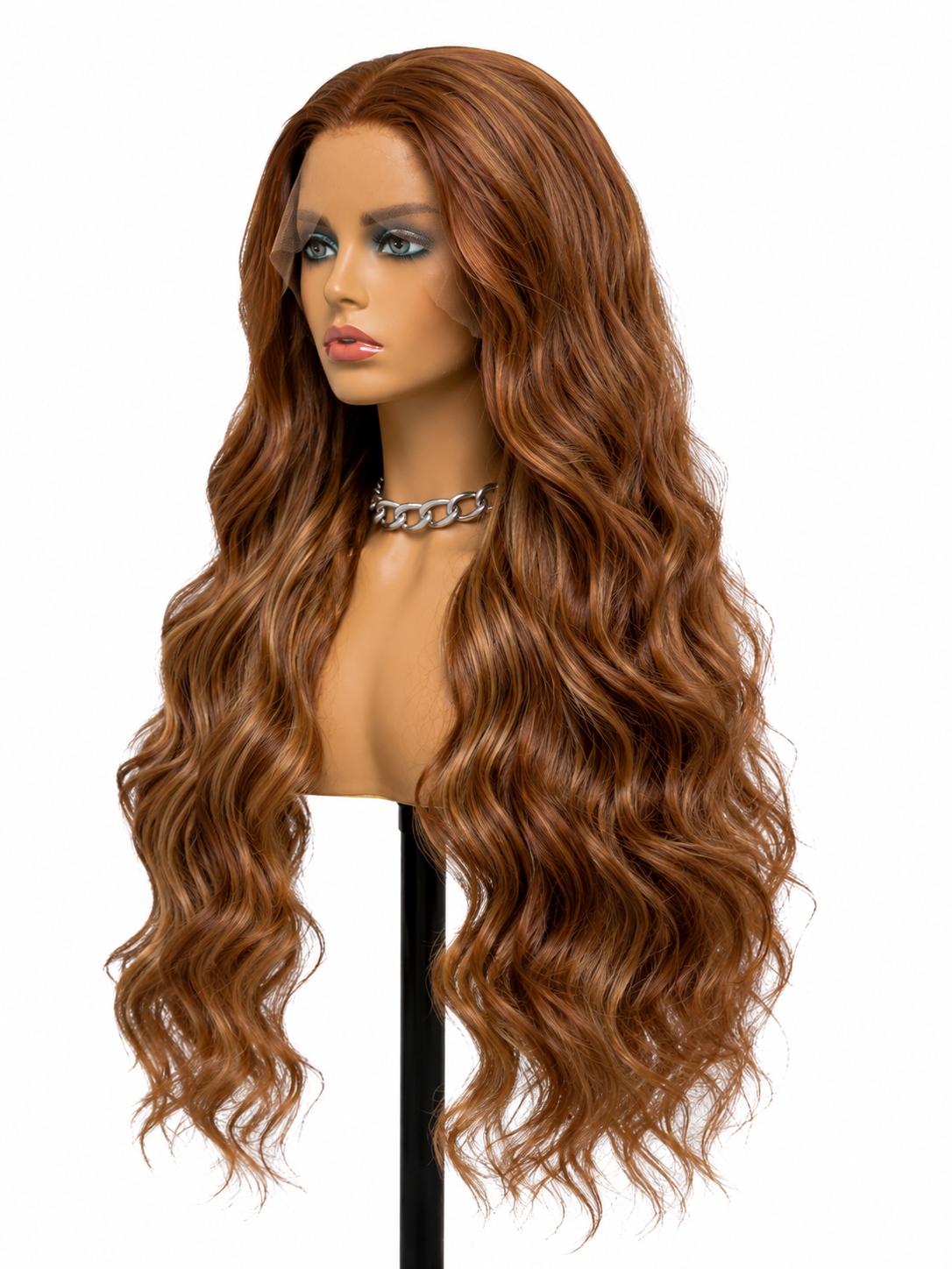 Savannah | 30" Chestnut Brown Loose Body Wave Lace Front Wig