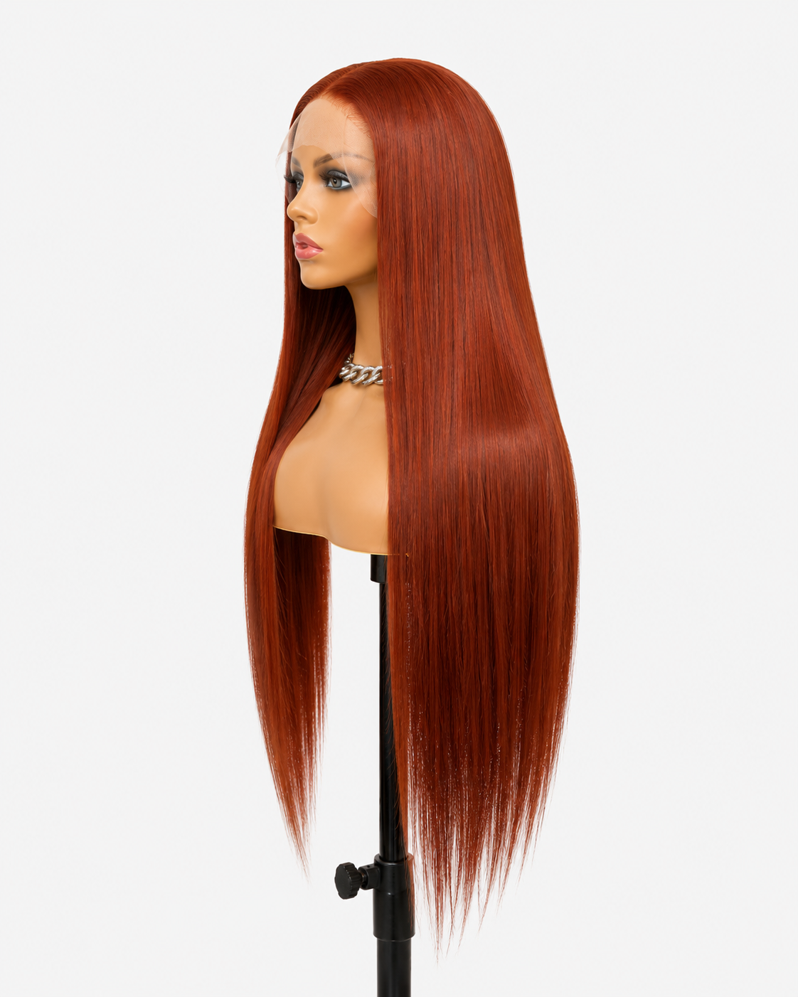 Autumn | Long Straight Copper Auburn Lace Front Wig