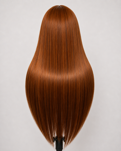 Emberlyn | Long Straight Auburn Lace Front Wig