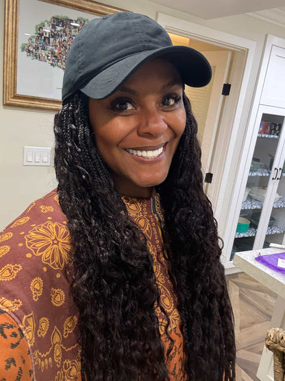 Peluca de Callie personalizada | Cabello humano | Lacio | Sombrero