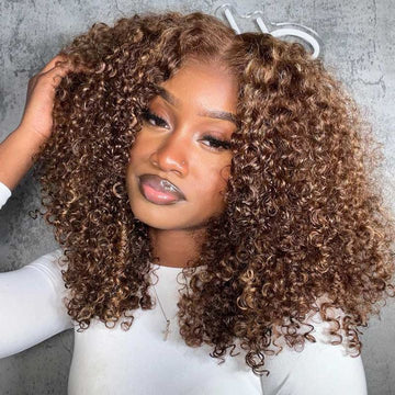 Celebrity Nic Few Collab |Viral Glueless Curly Human Hair Wig | What Lace|Free Celebrity Bling Handbag Limited Stock