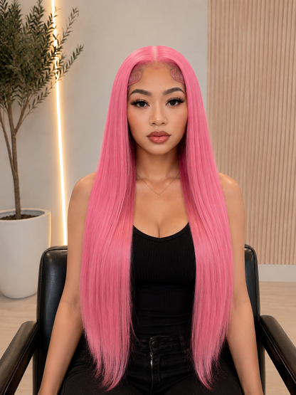 Kayla | Long Silky Straight Fun Color Lace Front Wig