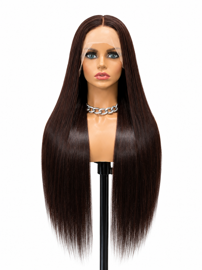 Legacy | Long Straight Deep Brown Lace Front Wig