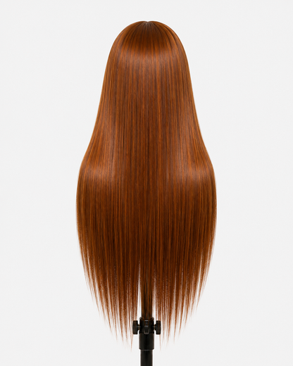 Harmony | Long Straight Cinnamon Brown Lace Front Wig