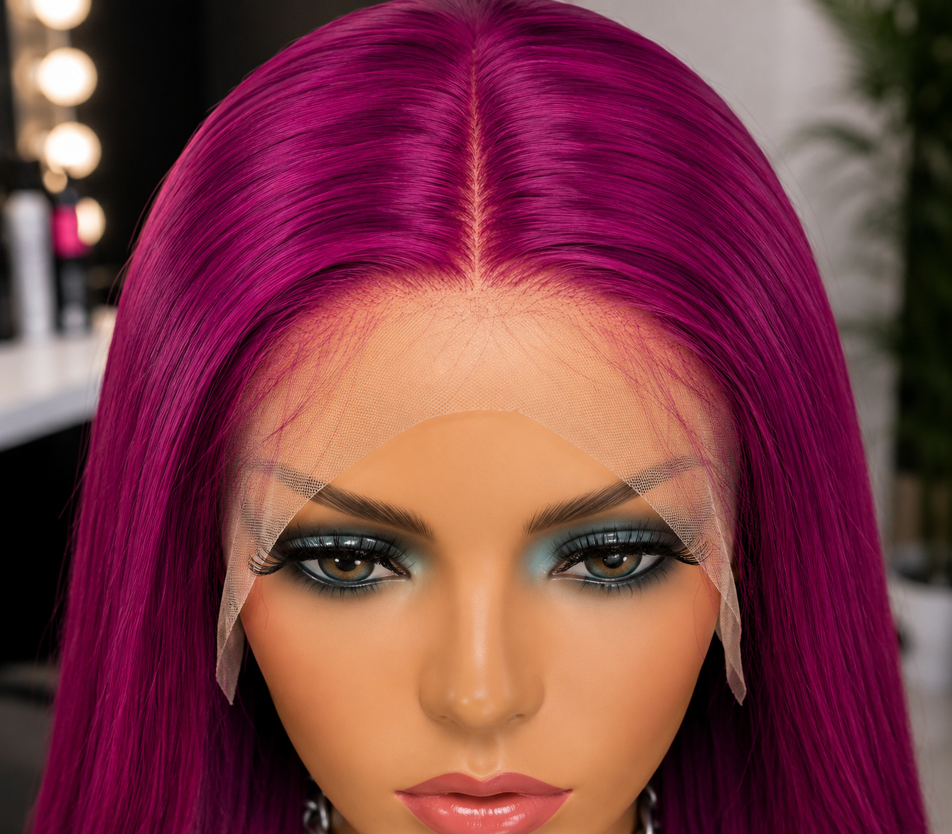 Berry Blast | 30" Long Straight Ombre Lace Front Wig