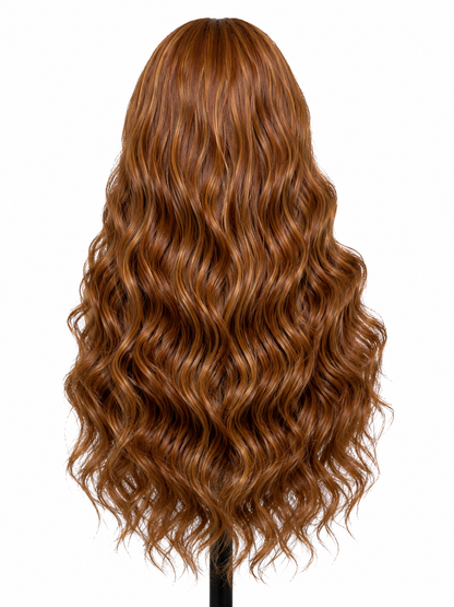 Savannah | 30" Chestnut Brown Loose Body Wave Lace Front Wig