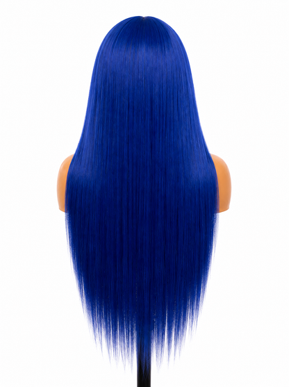 Royal Blue | 30" Long Straight Lace Front Wig