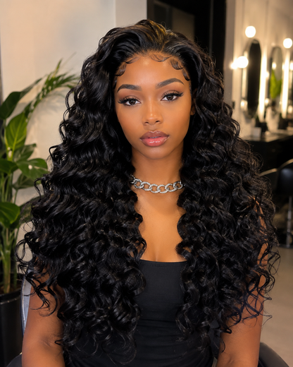 Serena | 24" Long Glam Curl Lace Front Wig
