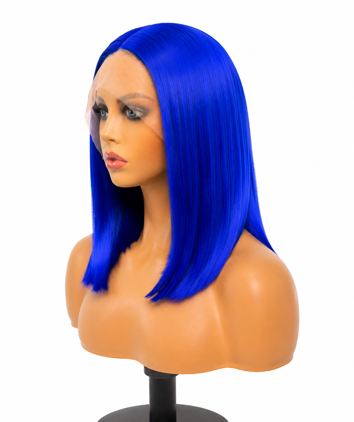 Azure | 16" Electric Blue Sleek Bob Lace Front WIG