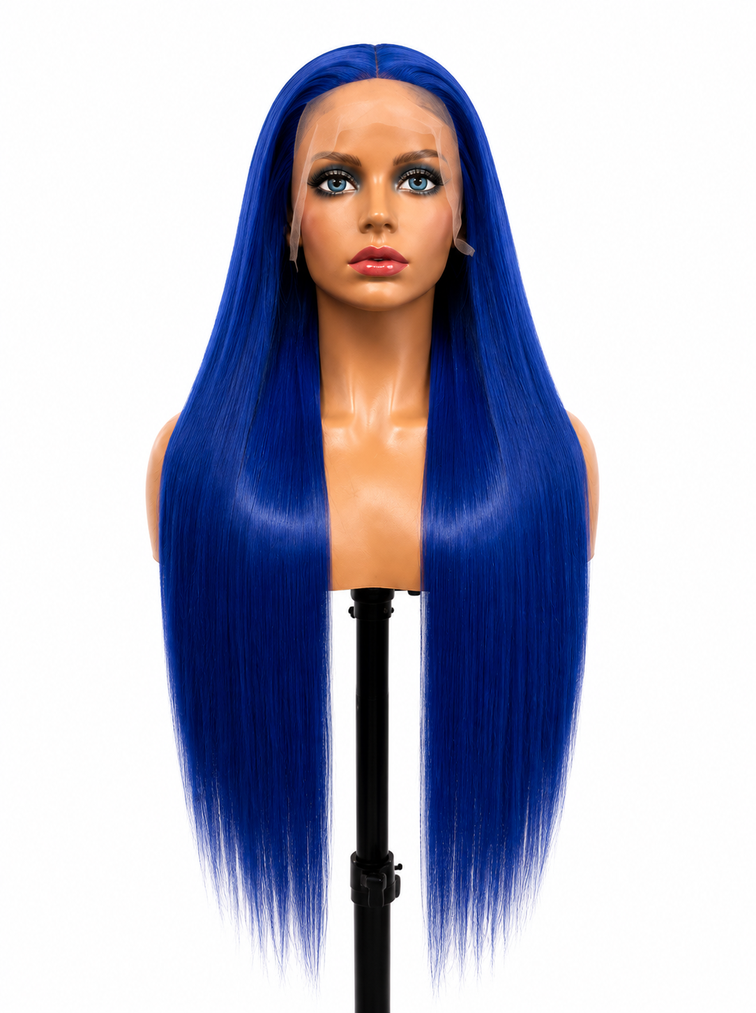 Royal Blue | 30" Long Straight Lace Front Wig