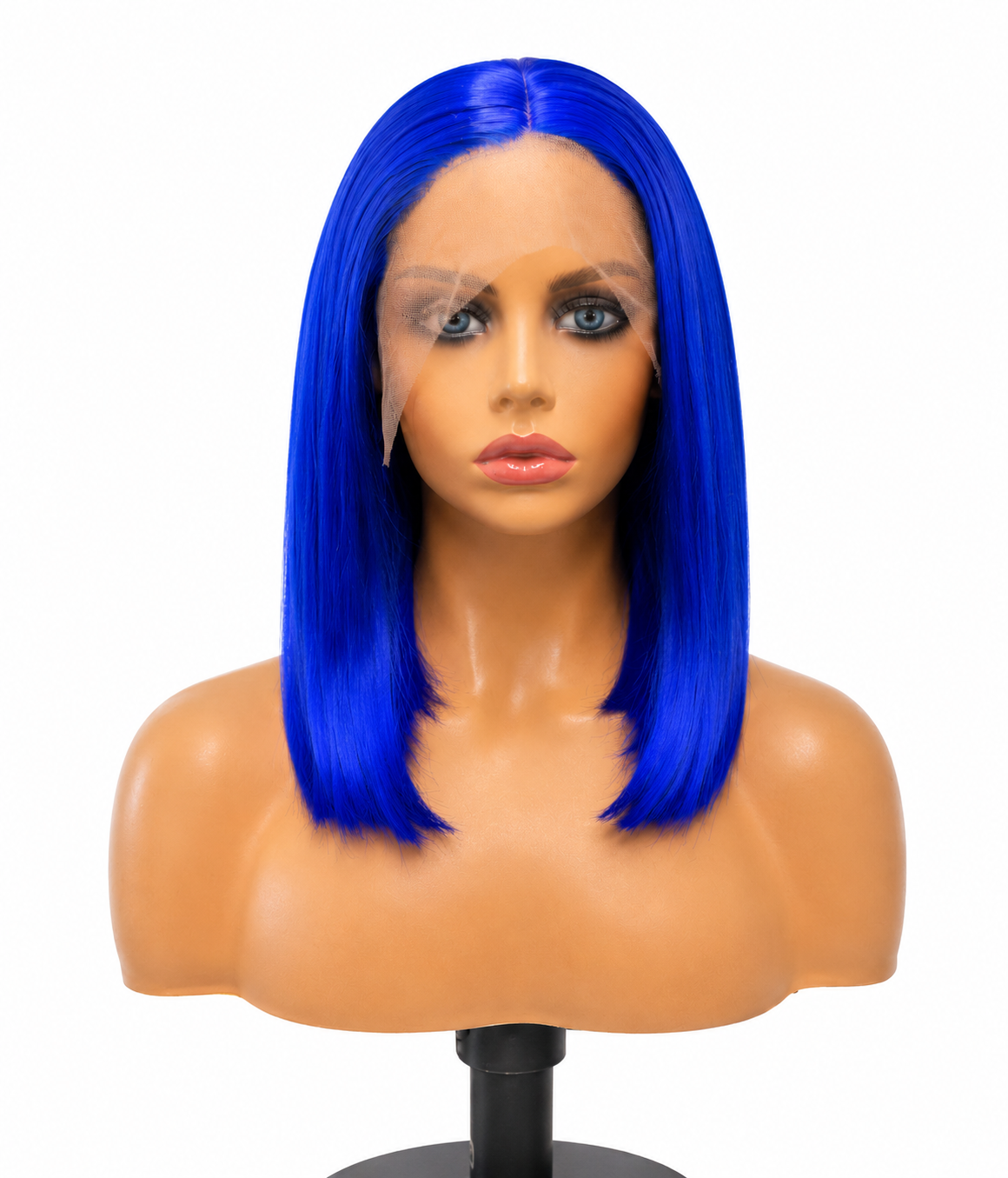 Azure | 16" Electric Blue Sleek Bob Lace Front WIG