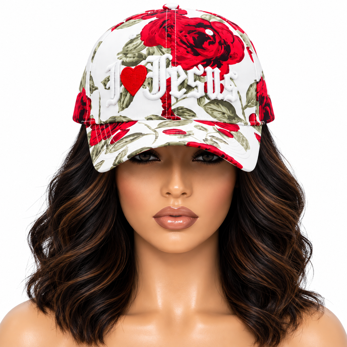 PRE-ORDER | I ❤️ JESUS Floral Statement Cap