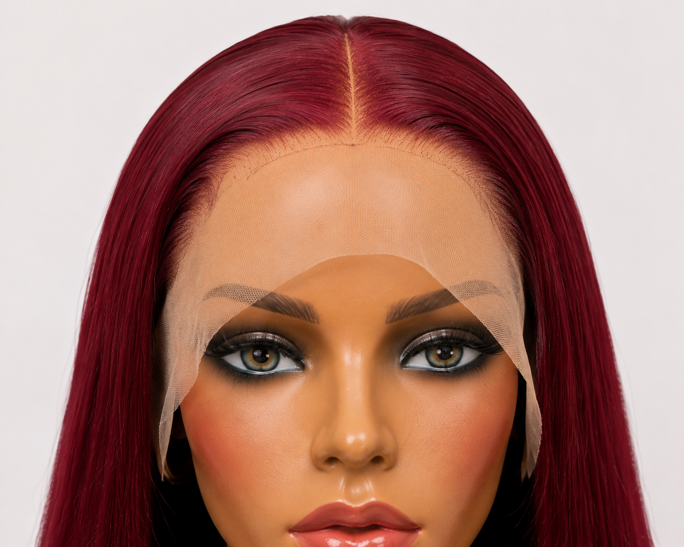 Velvet | Long Straight Burgundy Lace Front Wig