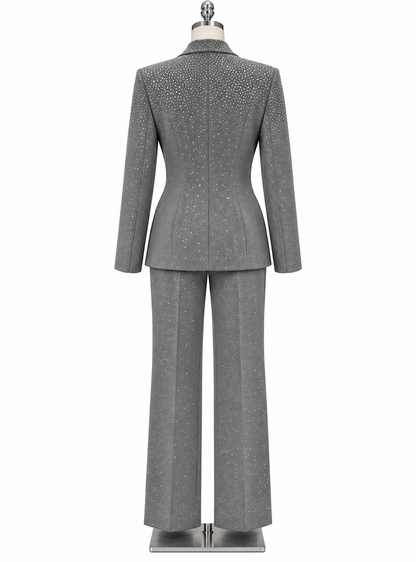 PRE-ORDER | Diamond Authority Embellished Suit Set