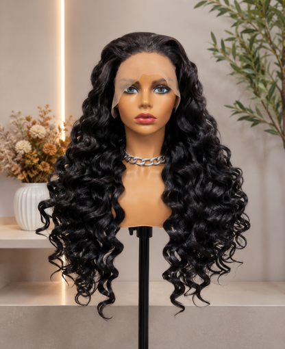 Serena | 24" Long Glam Curl Lace Front Wig
