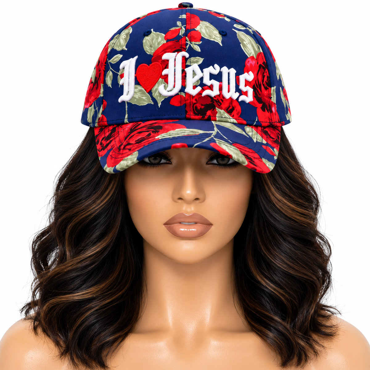 PRE-ORDER | I ❤️ JESUS Floral Statement Cap