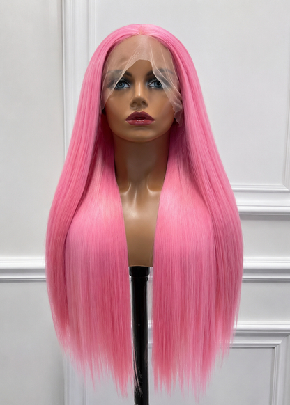 Pink Paradise | 30" Long Straight Lace Front Wig