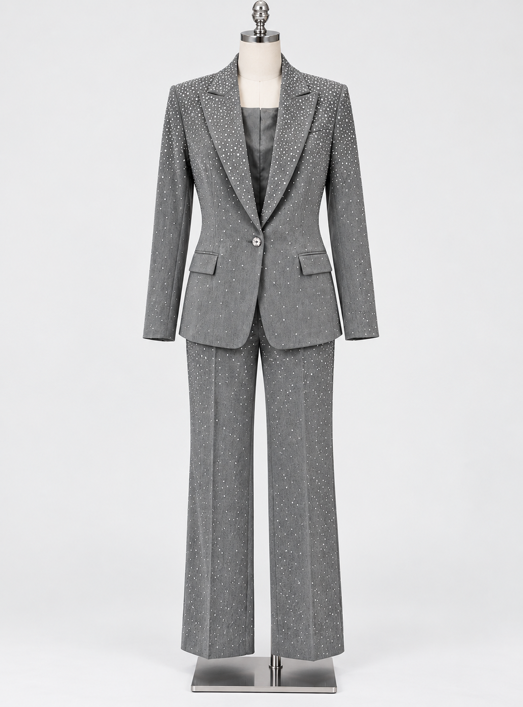PRE-ORDER | Diamond Authority Embellished Suit Set