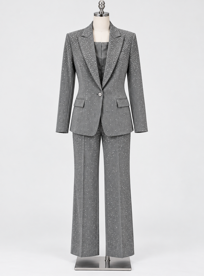 PRE-ORDER | Diamond Authority Embellished Suit Set