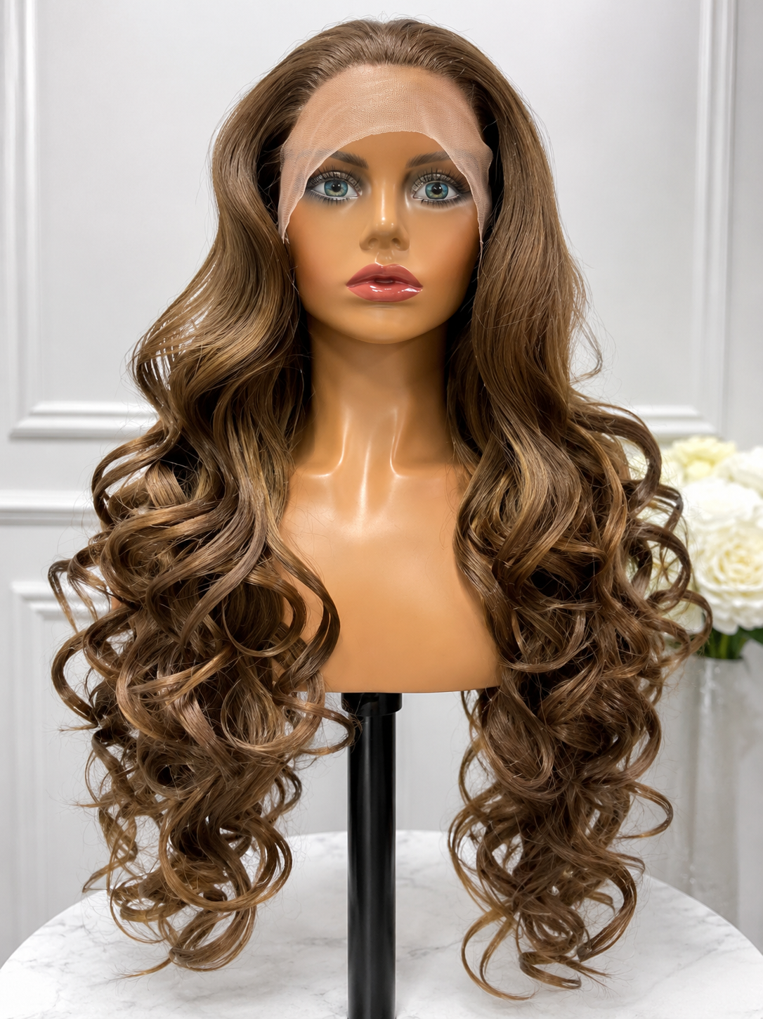 Valencia | Long Voluminous Curly Lace Front Wig