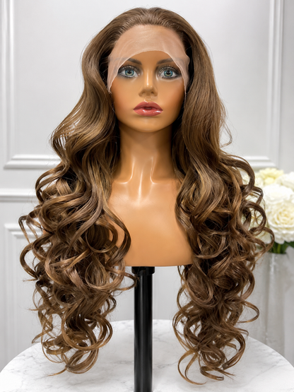 Valencia | Long Voluminous Curly Lace Front Wig