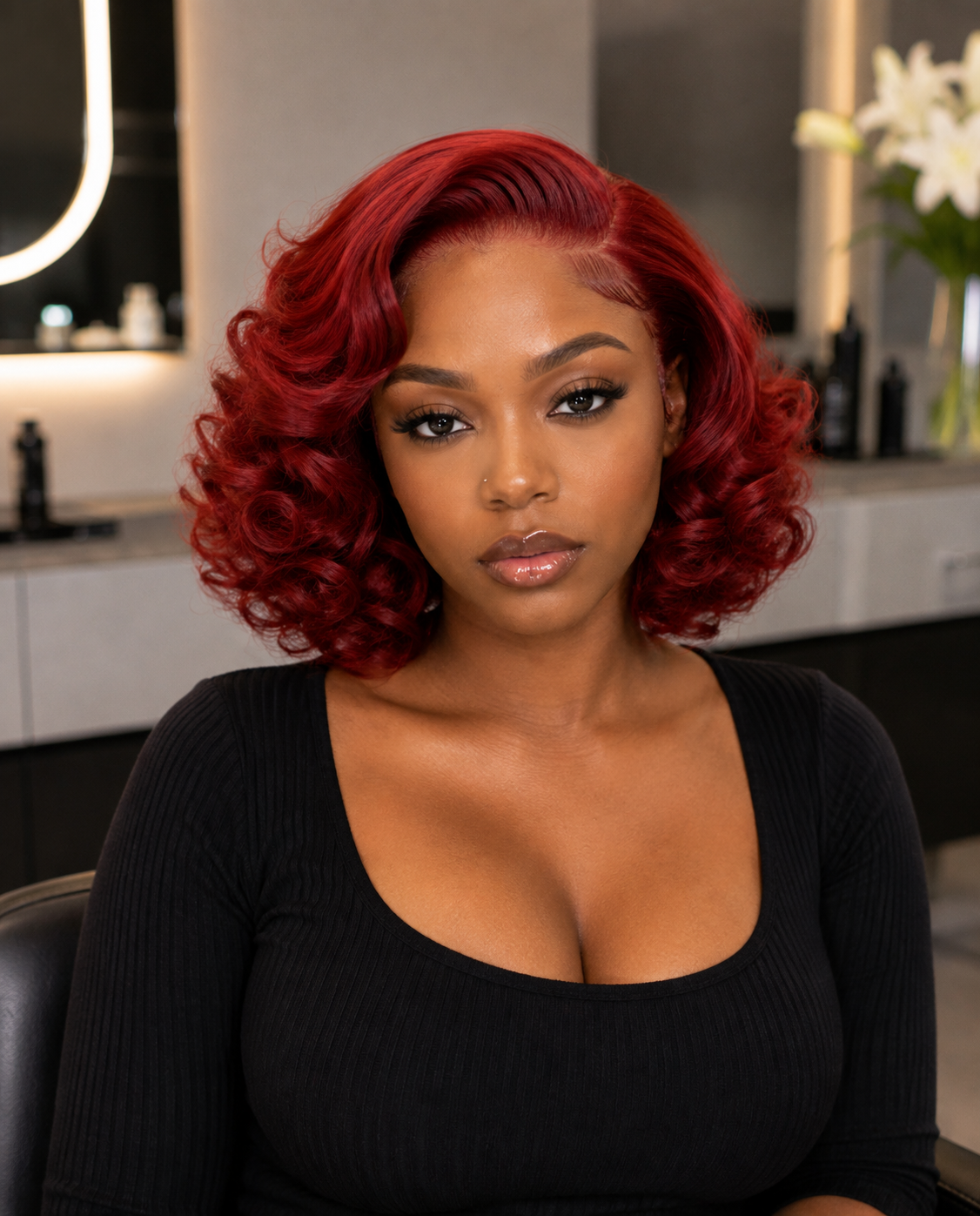 Vivienne | 12" Curly Bob Lace Front Wig