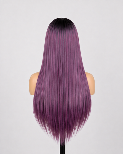 Purple Reign | 30" Long Straight Lace Front WIG