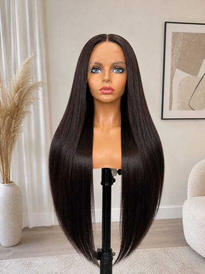 Velour | Long Straight Espresso Brown Lace Front Wig