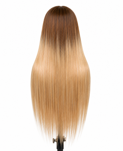 Aurora | Long Straight Blonde Ombre Lace Front Wig