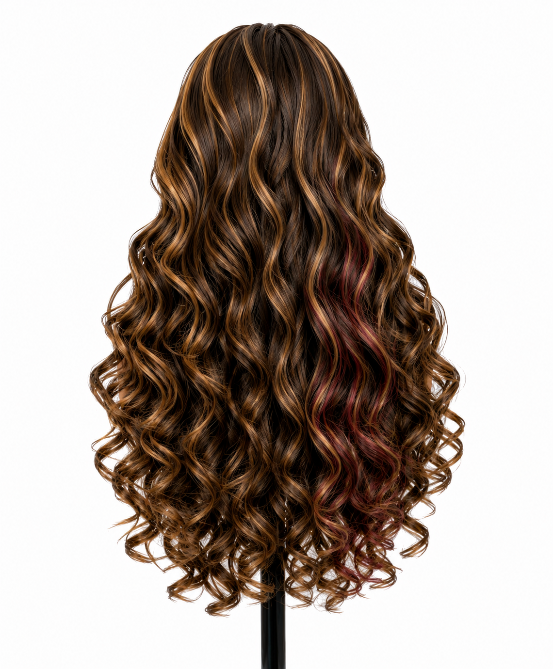 Marielle | 24" Brunette Curly Lace Front Wig