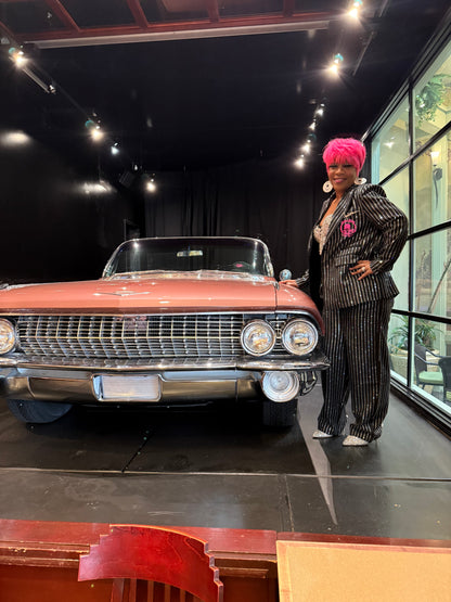 Chic Striped Blazer & Pants Set