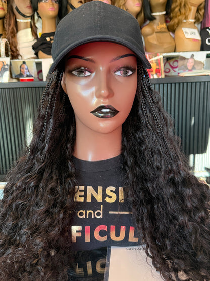 Peluca de Callie personalizada | Cabello humano | Lacio | Sombrero