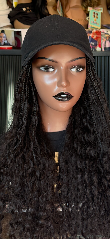 Peluca de Callie personalizada | Cabello humano | Lacio | Sombrero