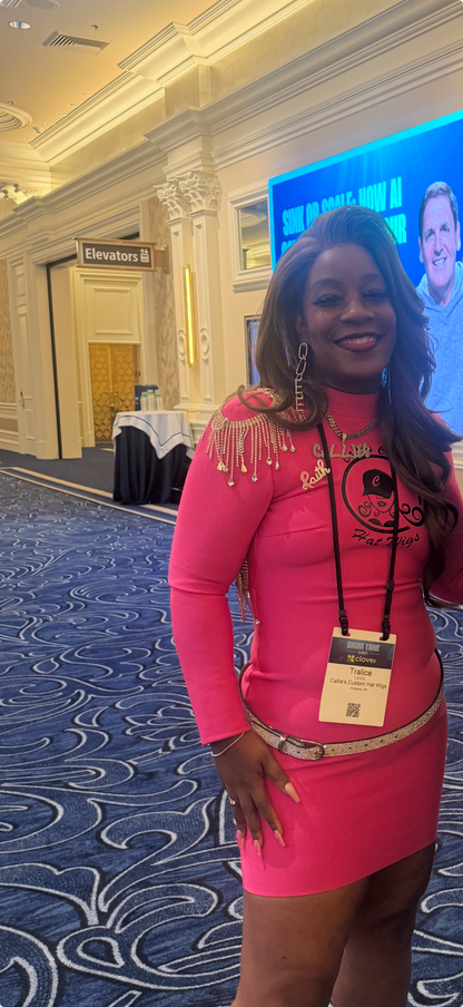 Diamond Tassel Backless Bandage Dress