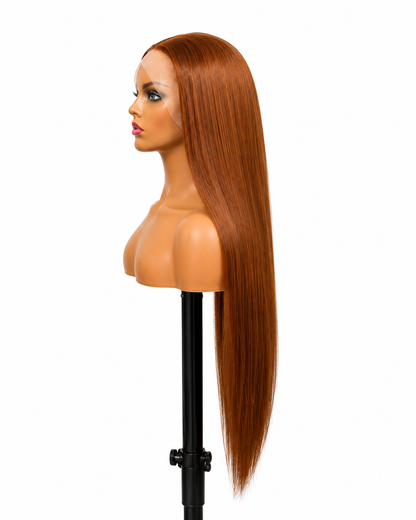 Emberlyn | Long Straight Auburn Lace Front Wig
